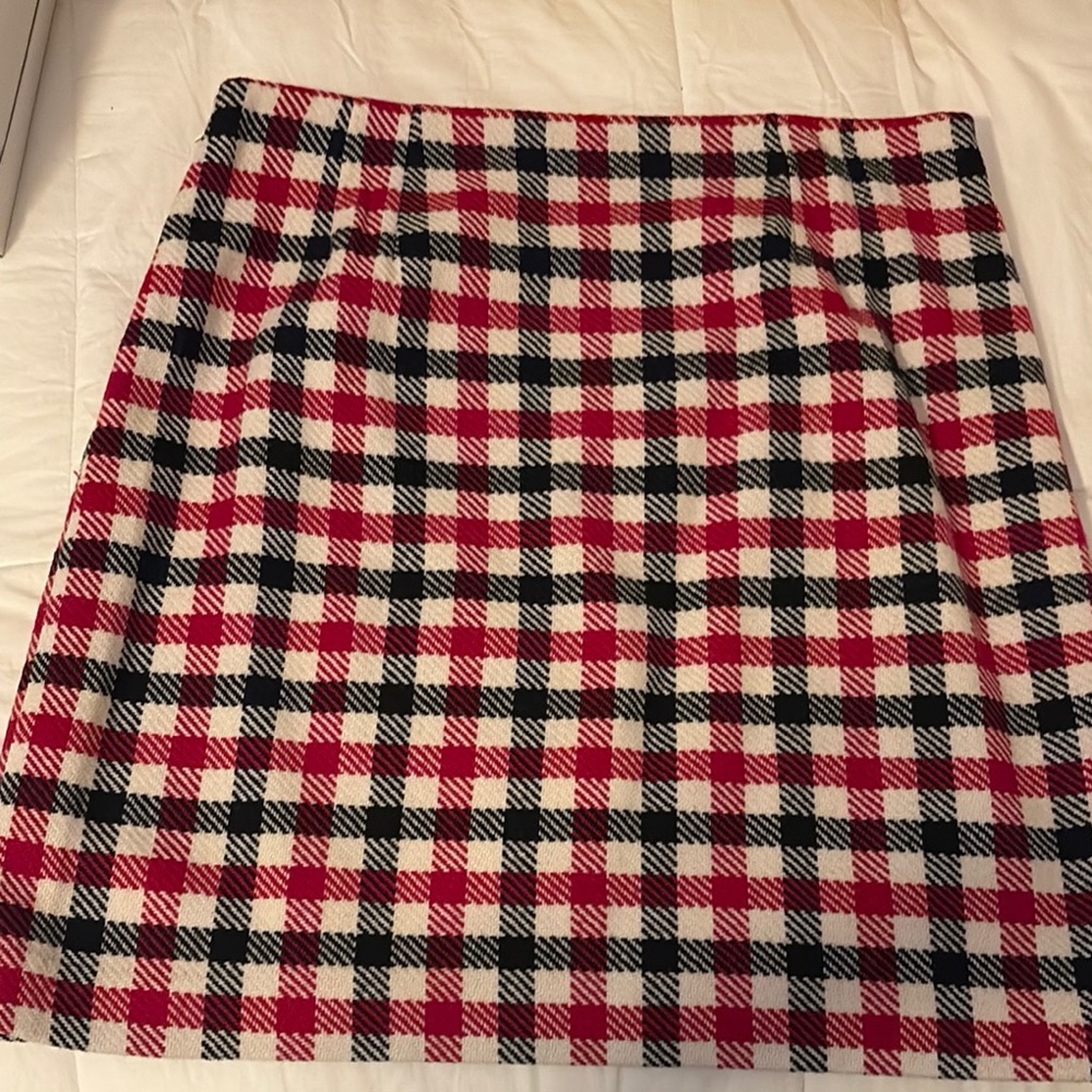 Talbots Red and Black A-Line Mini Skirt for Casual Wear - Picture 3 of 4